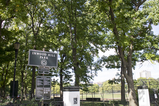 Inwood Hill Park is one of only four uptown parks for which police report crime statistics.